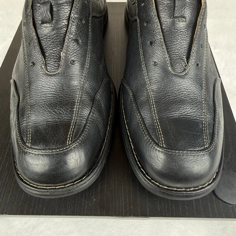Johnson & Murphy Men's Size 11 M Black Sheepskin Oxford Lace Up Shoes 20-7218